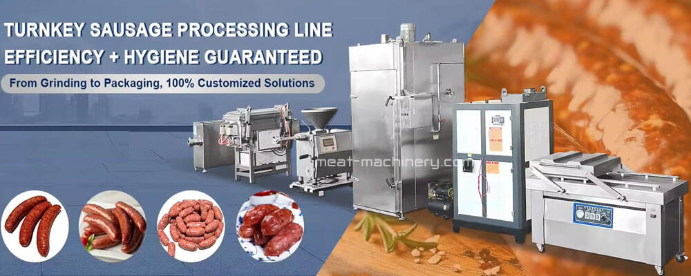 Linea di produzione di salsicce chiavi in mano Macchine per la produzione di salsicce